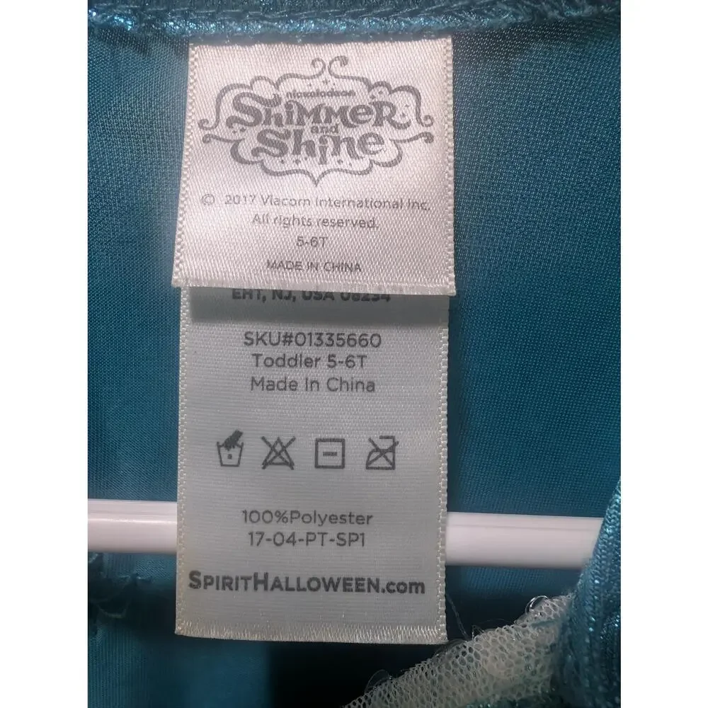 Spirit Halloween Shimmer & Shine Girls Costume Nickelodeon Toddler Size 5-6 - Picture 3 of 5